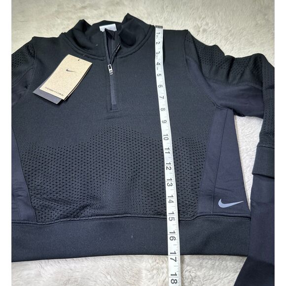 Nike women small Therma-FIT ADV City Ready sweater top Women's 1/4-Zip Black - Picture 5 of 6